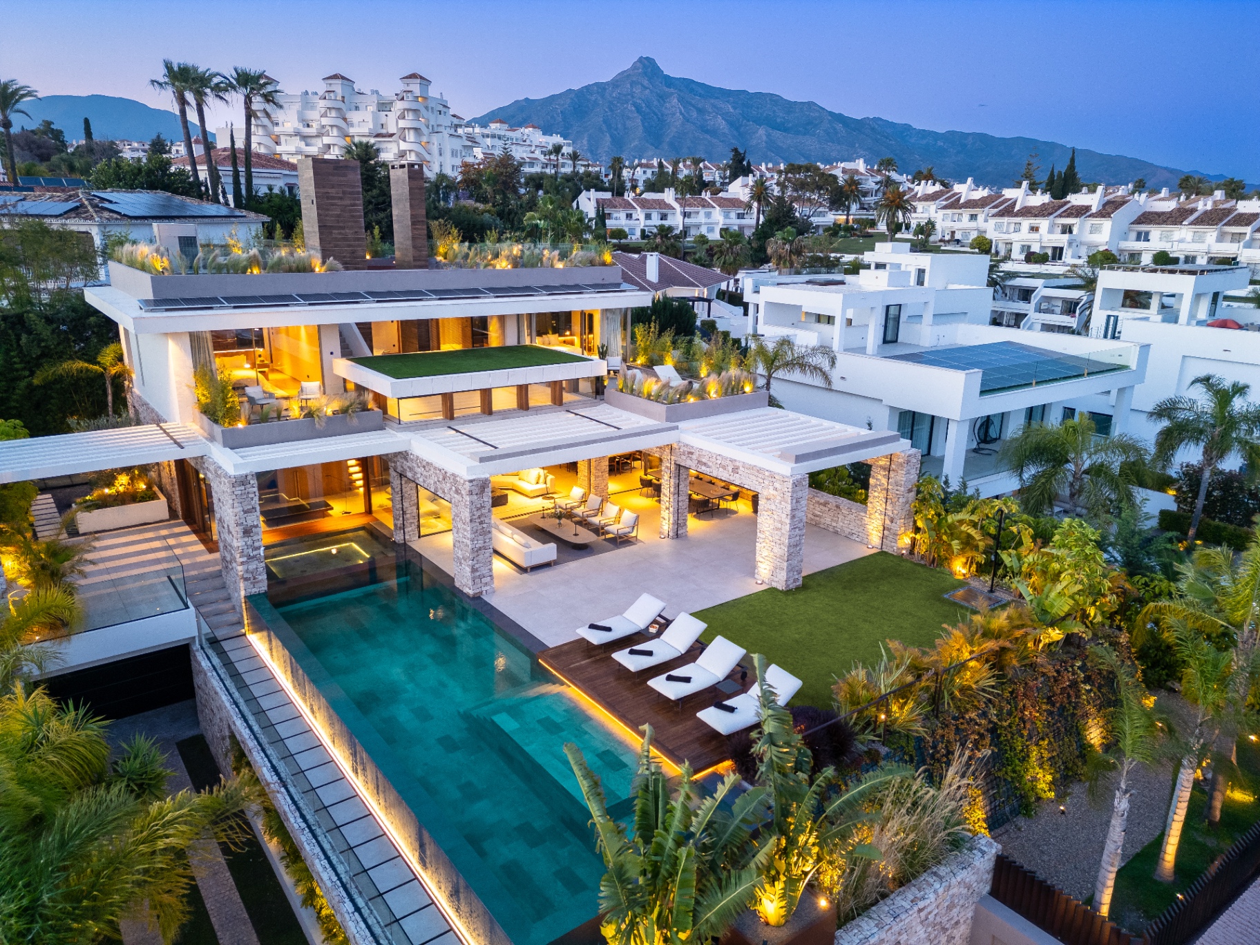 Mediterranean luxury villa coastline